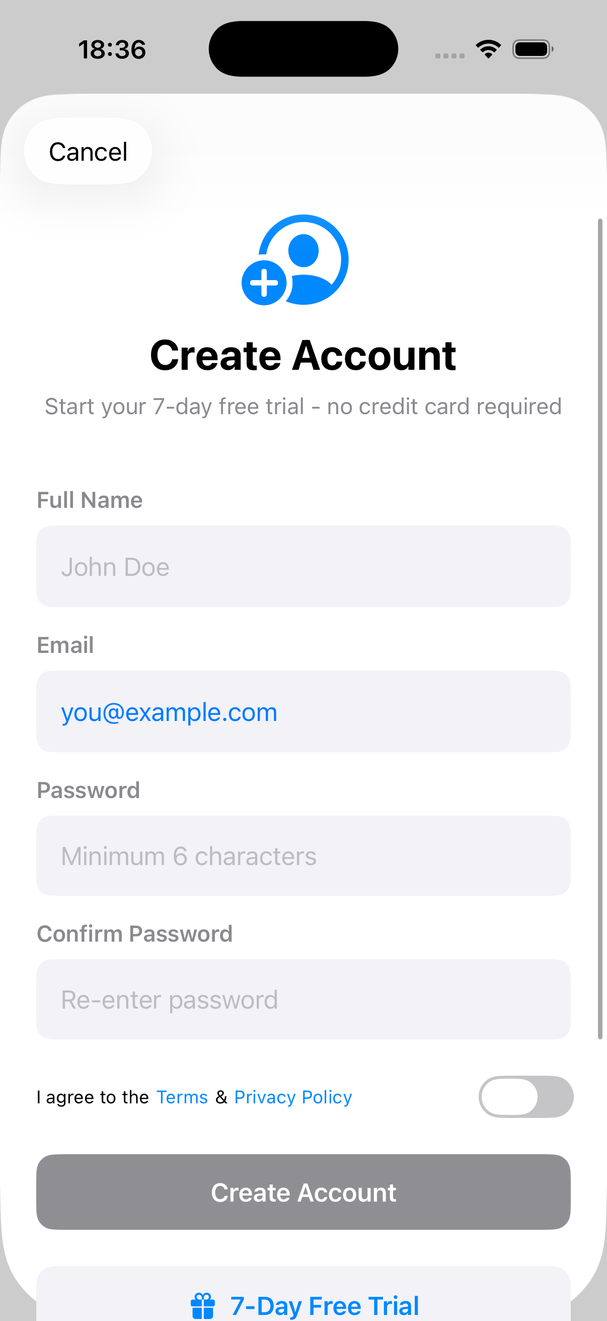 SubmissionTracker - Create Account